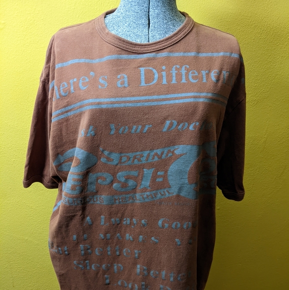 Pepsi Other - Pepsi 100% Cotton Graphic Tee, L, Brown
